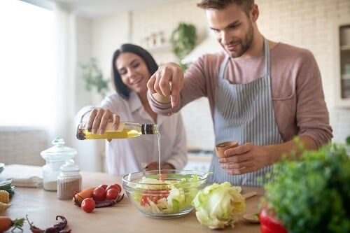 Be open to change, husband and wife cook together